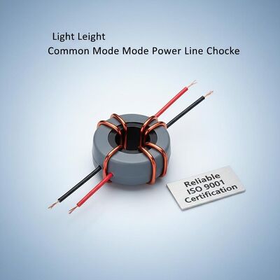 Kualitas  Light Weight Common Mode Power Line Choke with ISO 9001 Certification and 10KHz Test Frequency pabrik
