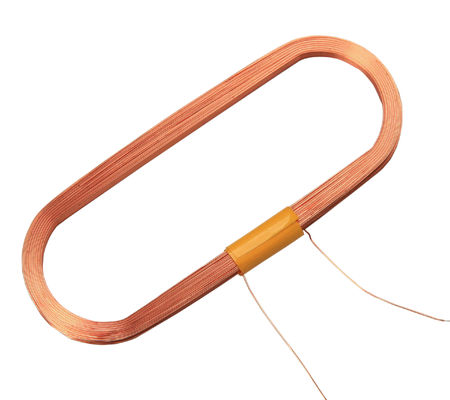 Ukuran Khusus RFID Coil Antena Air Core Coil Multilayer Struktur 0.12mm Diameter Kawat