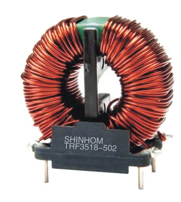 Sistem Tenaga Surya Mode Umum Induktor Toroidal Induktor Inti Ferit ISO9001