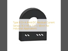 Jenis B atau A 6mA/DC Residual Current Sensor 16 X 40 X 11.5 X 48mm untuk aplikasi industri